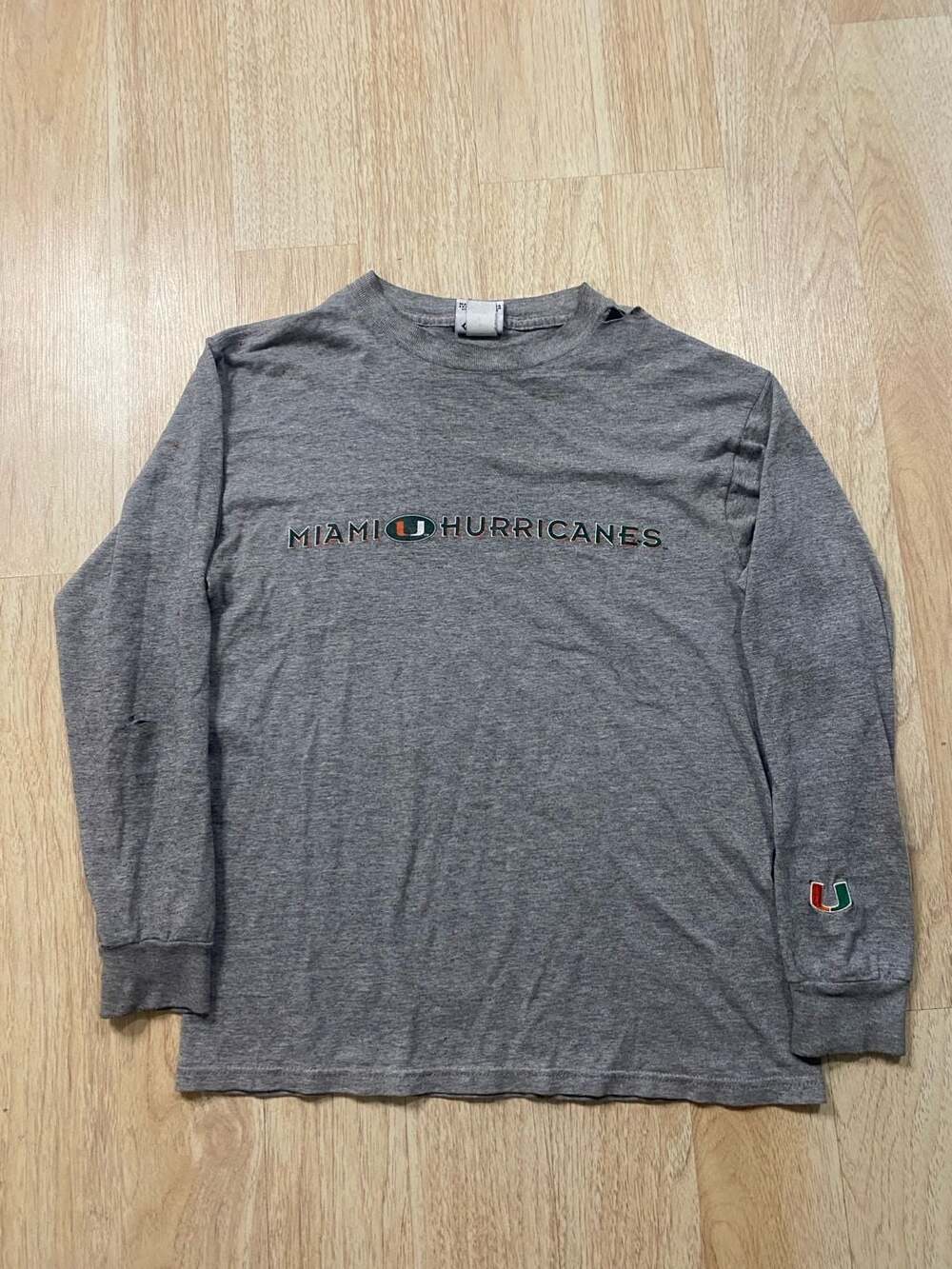 Vintage The Cotton Exchange University of Miami Hurricanes Long Sleeve  T-Shirt